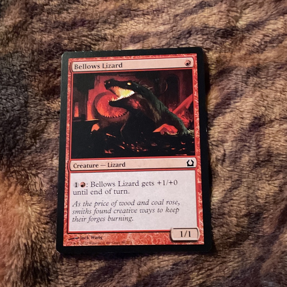 Bellows Lizard Trading Card 88/274